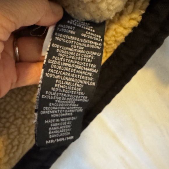 Men’s Black Hooded Dickies hooded Jacket with Sherpa Lining size M - Picture 4 of 11